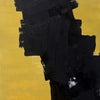 pintura abstracta azul-rojo-negro 56x76 cm abstraction xliii dark bloom Marino Robles DimlightArt Barcelona