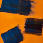 pintura abstracta verde-suave 56x76 cm abstraction xxxvi silent green Marino Robles DimlightArt Barcelona