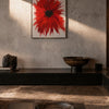 Cuadro abstracto rojo y negro – Wild Flower | Canvas VI (116×80 cm)