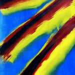 Cuadro abstracto amarillo y rojo – First Light | Abstraction III
