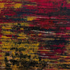 cuadro abstracto pintado a mano amarillo y rojo Golden Whim Capricci V papel Arches Marino Robles DimlightArt