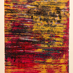 Cuadro abstracto amarillo y rojo – Golden Whim | Capricci V