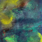 Cuadro abstracto amarillo y verde – Yellow Caprice | Capricci VII