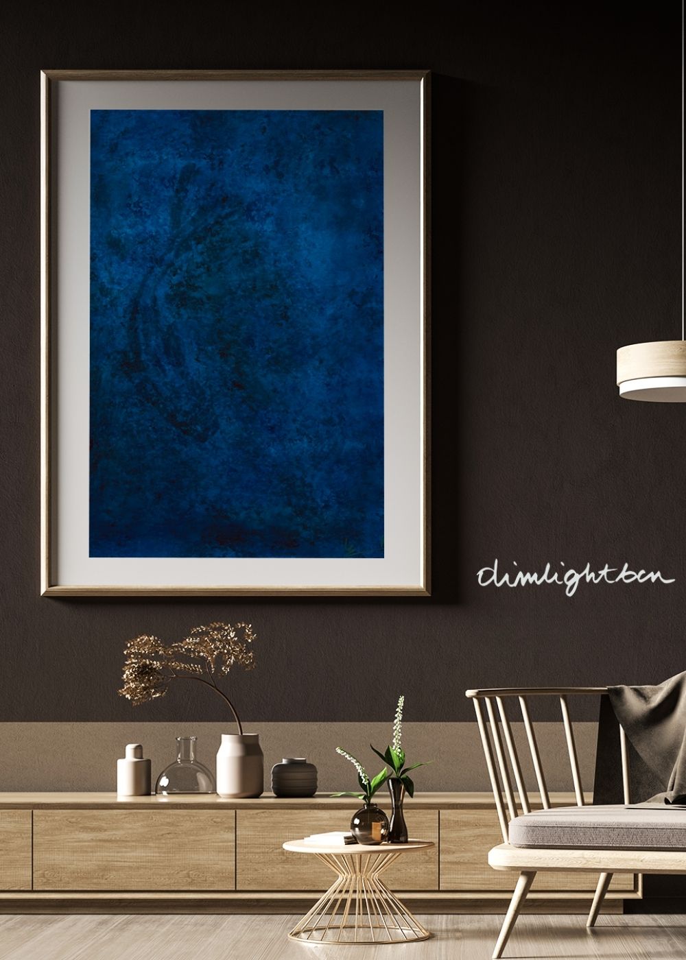 Deep Blue Abstract Painting – Blue Matter | Abstraction XXVI