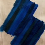 Tableau abstrait bleu profond – Deep Current | Abstraction XXIII