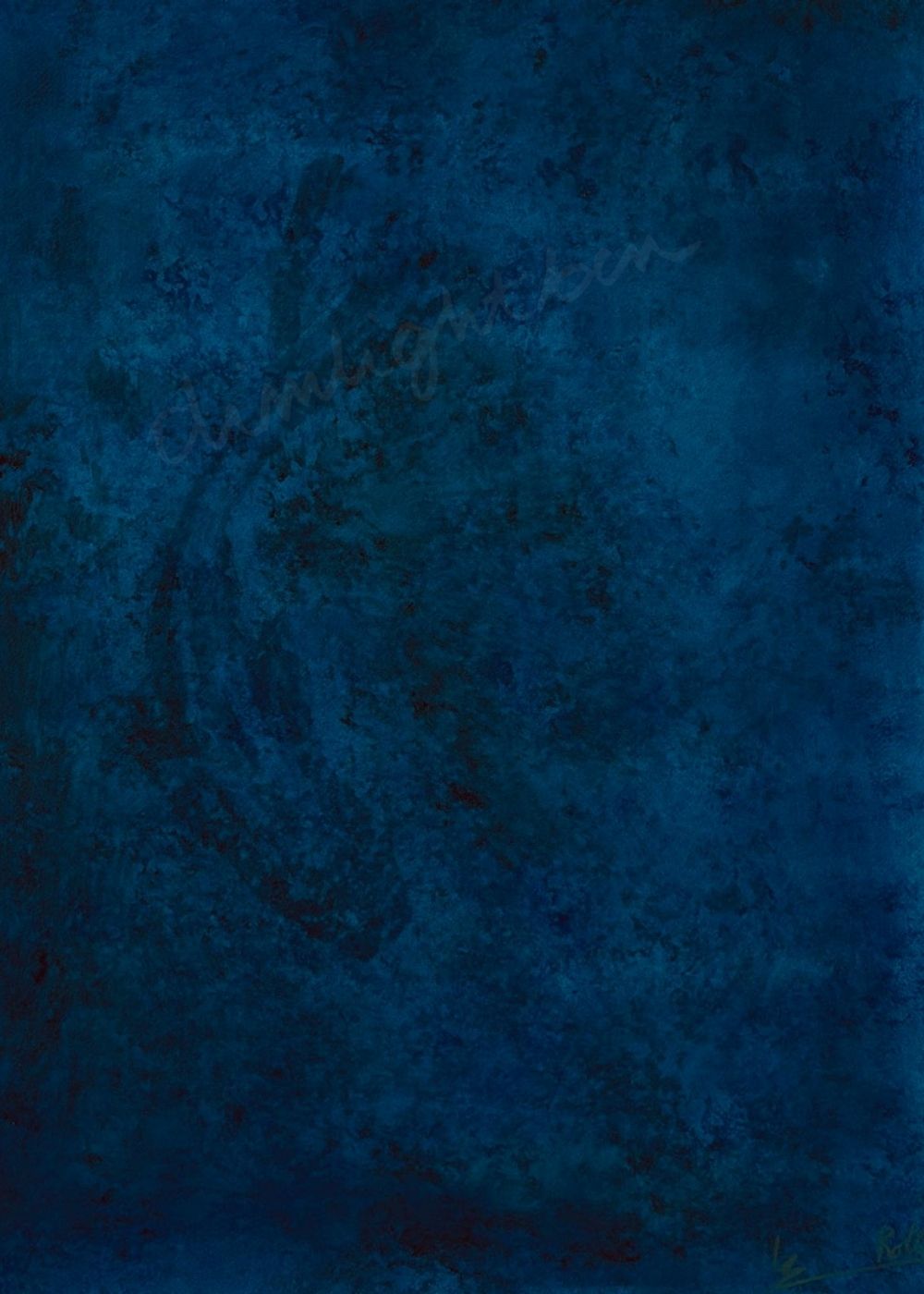 Cuadro abstracto azul profundo – Blue Matter | Abstraction XXVI