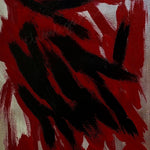 Cuadro abstracto azul y rojo – Ignition Blue | Capricci XX
