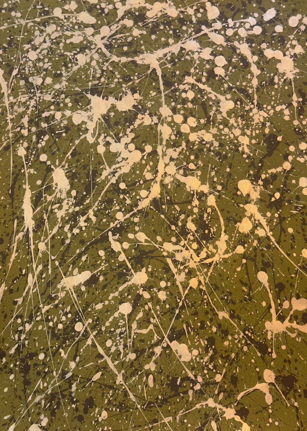 Cuadro abstracto dorado y marrón – Golden Texture | Abstraction XI