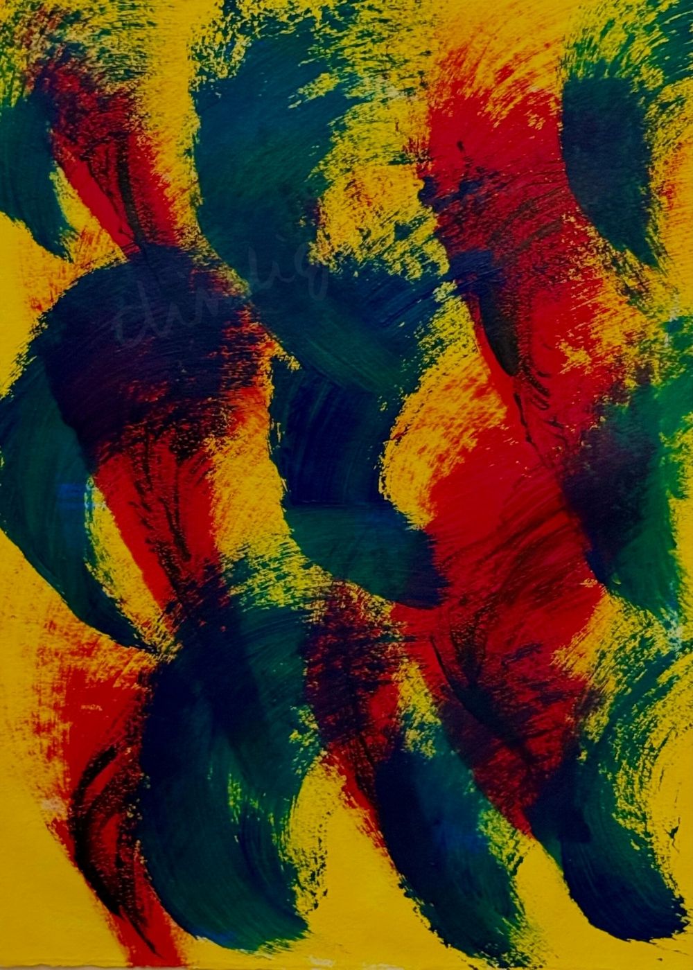 Cuadro abstracto multicolor – Color Burst | Experiment VII