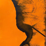 Cuadro abstracto naranja y rojo – Burning Ground | Abstraction XVI