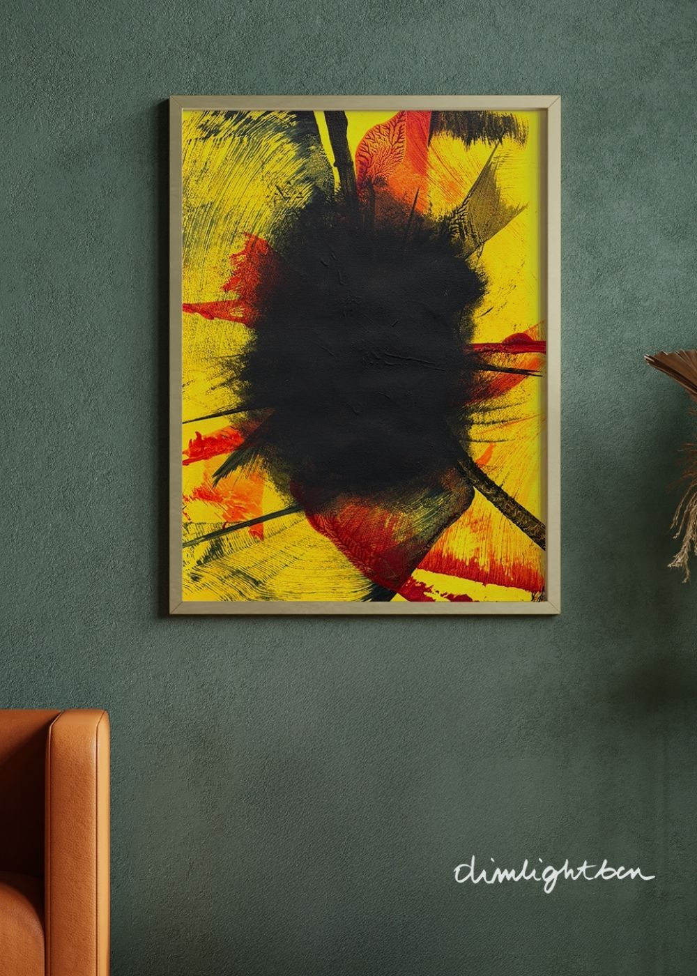 Cuadro abstracto naranja y amarillo – Warm Energy | Abstraction XXIV