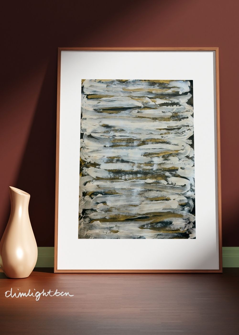 Cuadro abstracto tonos tierra – Silent Ground | Abstraction XX