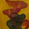 cuadro abstracto pintado a mano ocre rojo 30x40 cm Wild Bloom Experiment XIV Marino Robles DimlightArt