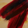 cuadro abstracto pintado a mano rojo y negro First Caprice Capricci I papel Arches Marino Robles DimlightArt