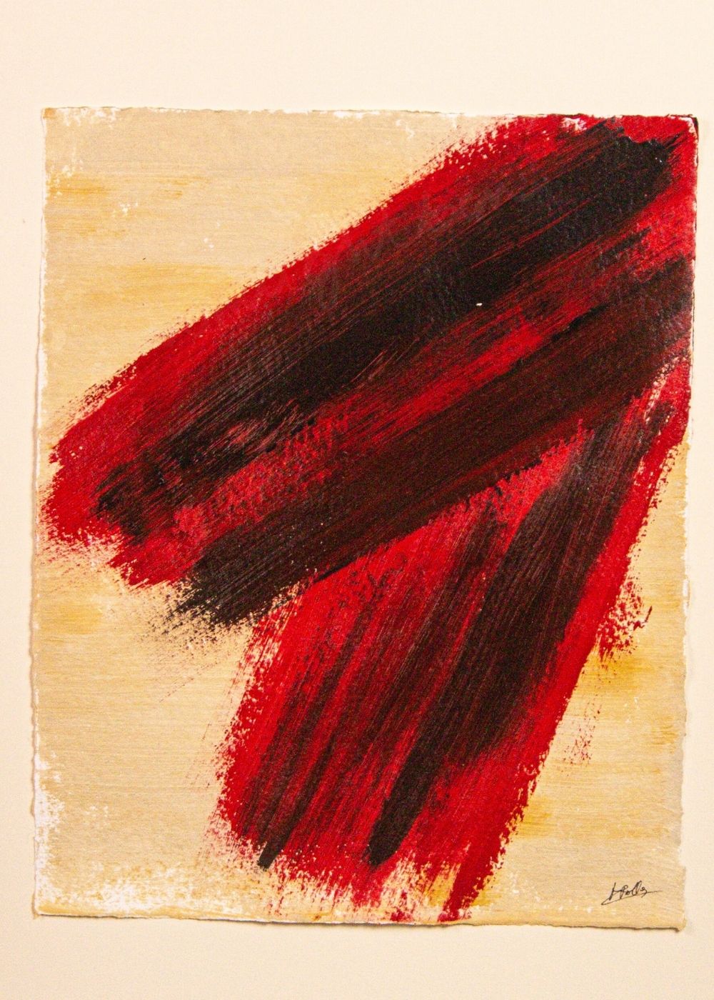 Cuadro abstracto rojo – First Caprice | Capricci I