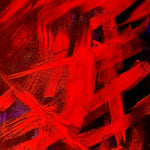 Red and Black Abstract Painting – Red Tension | Experiment XIII