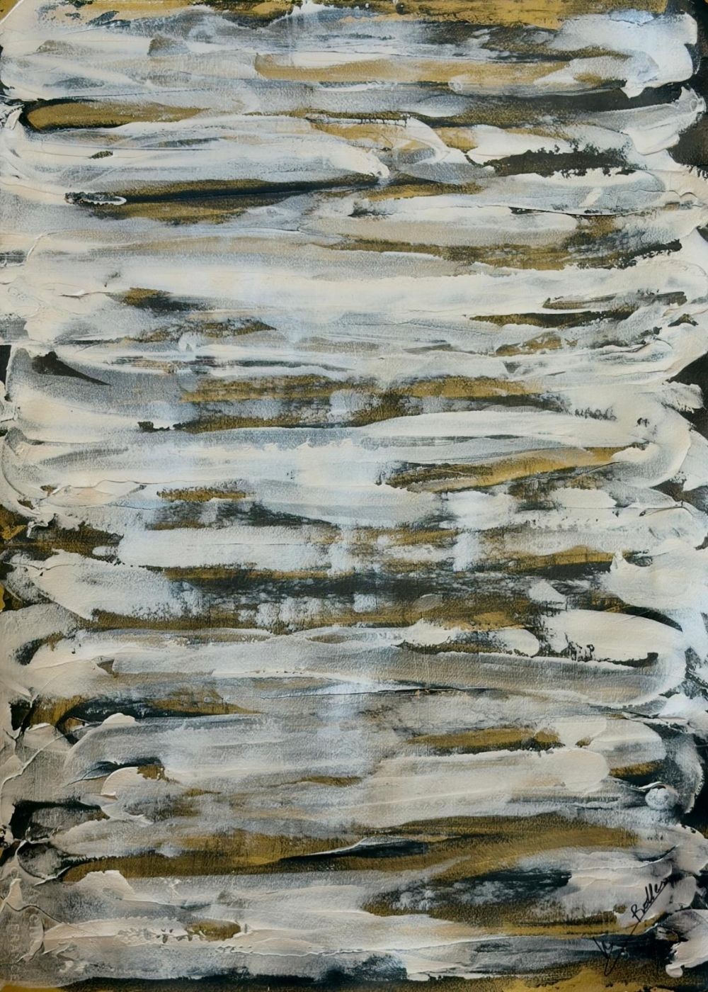 Cuadro abstracto tonos tierra – Silent Ground | Abstraction XX