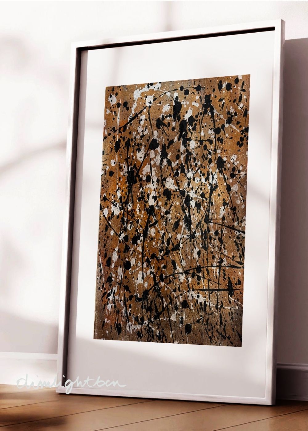 Cuadro abstracto tierra y negro – Earth Whim | Capricci XXII