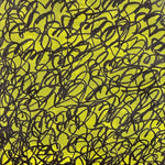 Tableau abstrait vert et jaune – Green Dots | Capricci IX