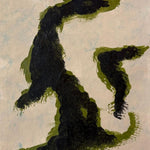 Cuadro abstracto verde oscuro – Dark Silhouette | Capricci XVII