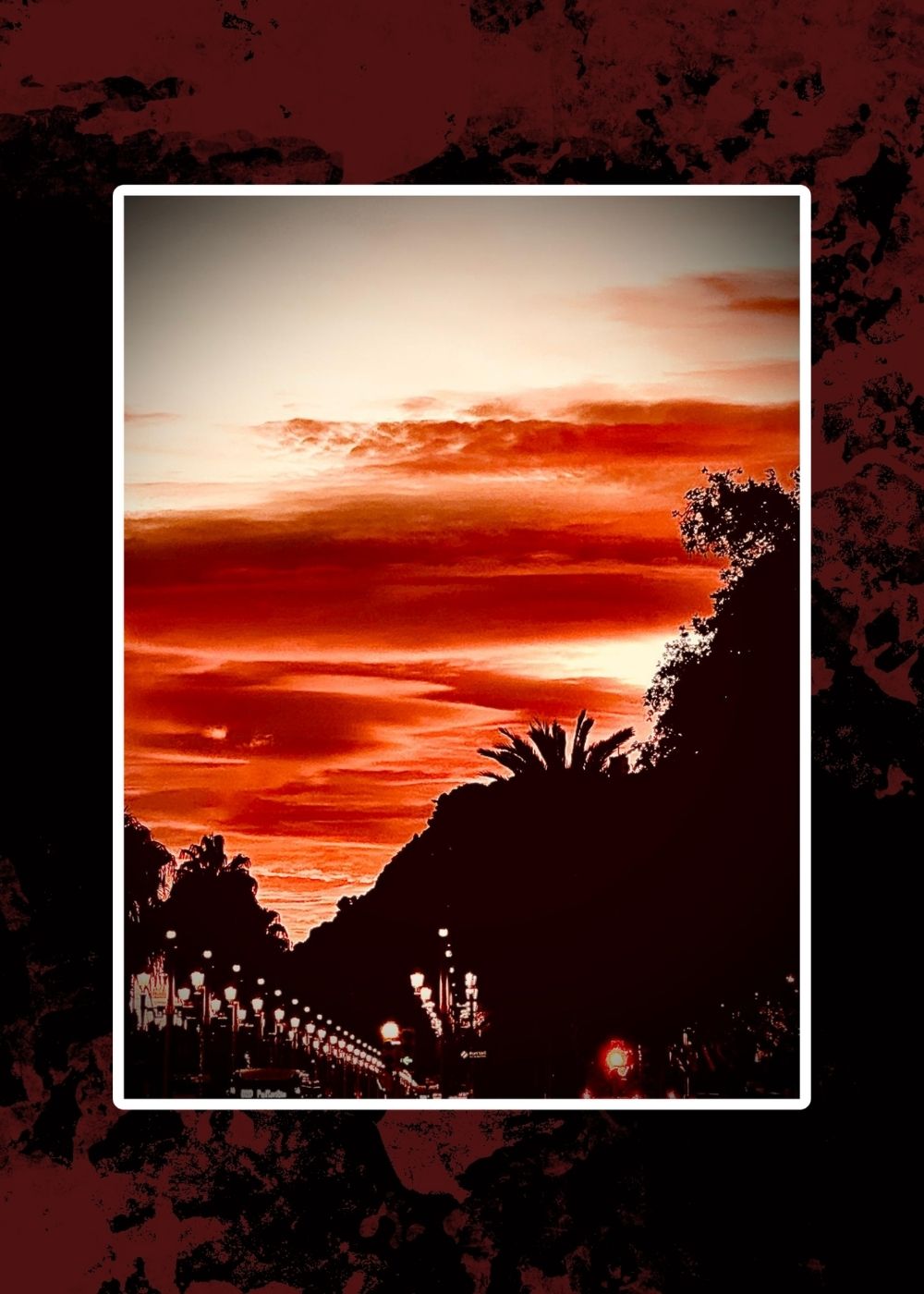 fotografia-artistica-urbana-crimson-sky-edition-ii-marino-robles-atardecer-rojo-barcelona