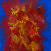 pintura abstracta amarillo-rojo 30x40 cm experiment xvii solar burst Marino Robles DimlightArt Barcelona